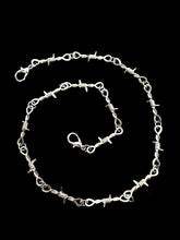 Load image into Gallery viewer, Silver Barbed Wire Chain