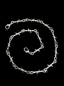 Silver Barbed Wire Chain