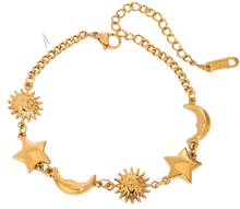 Load image into Gallery viewer, Gold Celestial Bracelet