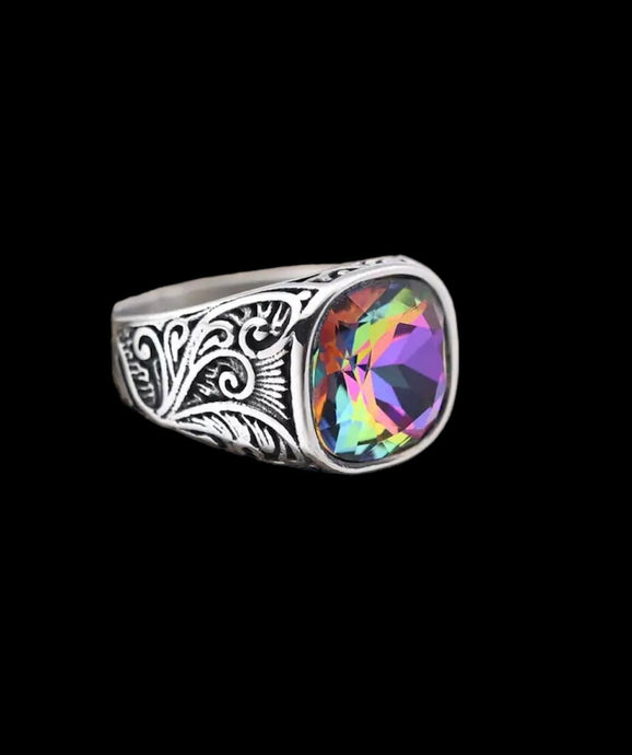 Rainbow Signet Ring