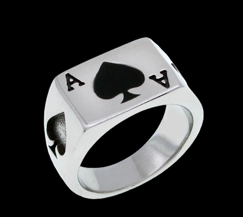 Ace of Spades Ring – SaintStreetJewelry