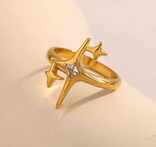 Load image into Gallery viewer, Gold Stars Ring