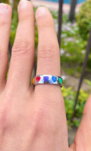 Load image into Gallery viewer, Rainbow Hearts Ring