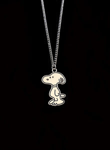 Silver Snoopy Necklace