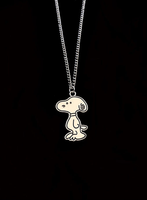 Silver Snoopy Necklace