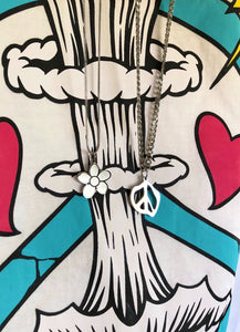 Warped Peace Necklace