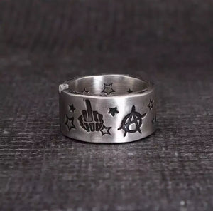 Devil Engraved Ring