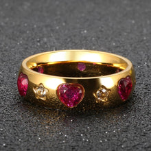 Load image into Gallery viewer, Gold Gem Ring