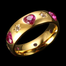 Load image into Gallery viewer, Gold Gem Ring