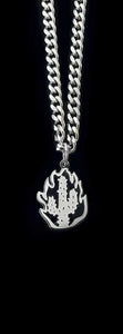 Flaming Cactus Necklace